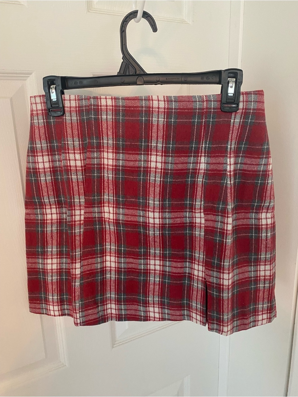 Red Plaid Mini Skirt - Tailored Tartan Style